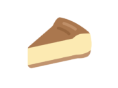 チーズケーキのアイコンの無料イラスト