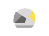 オートレースのアイコンの無料イラスト