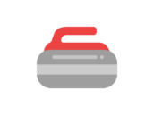 カーリングのアイコンの無料イラスト