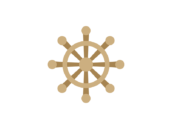 舵輪のアイコンの無料イラスト