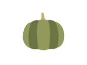 かぼちゃのアイコンの無料イラスト