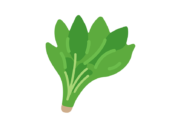 ほうれん草のアイコンの無料イラスト