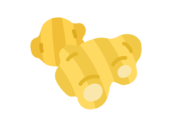 生姜のアイコンの無料イラスト