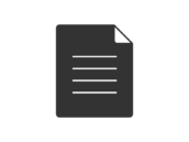 書類のシルエットの無料イラスト