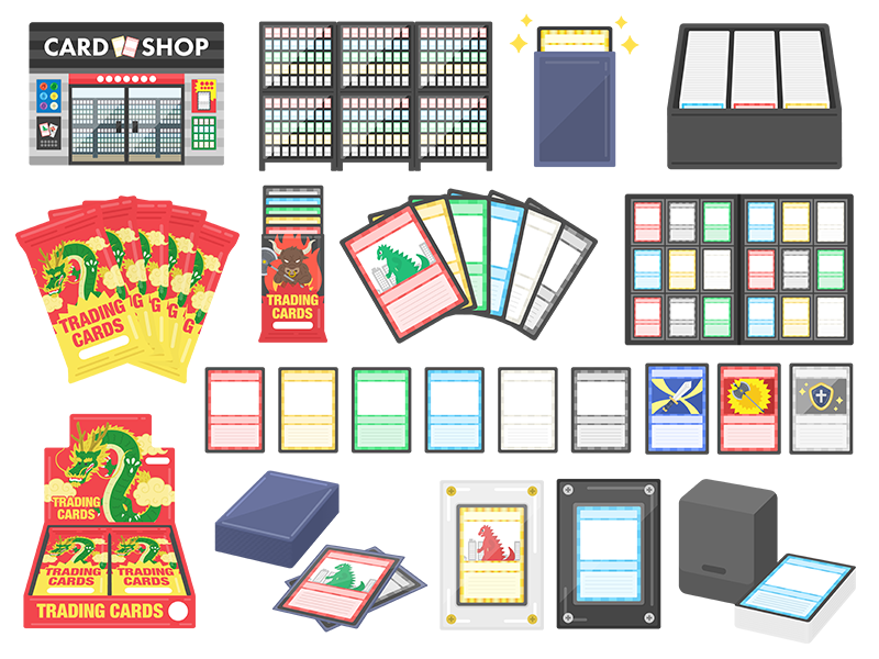 トレーディングカード関連のイラスト特集【商用利用可能・無料イラスト・フリー素材】