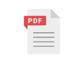 拡張子の、PDFファイルのアイコンの無料イラスト