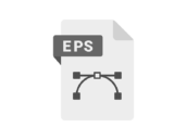 拡張子の、EPSファイルのアイコンの無料イラスト