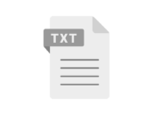 拡張子の、TXTファイルのアイコンの無料イラスト