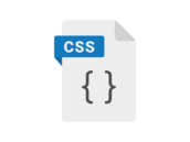 拡張子の、CSSファイルのアイコンの無料イラスト