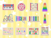 いろいろな、知育玩具のイラスト特集【商用利用可能・無料イラスト・フリー素材】