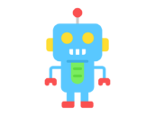 ホビーの、ロボットのアイコンの無料イラスト