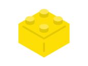 ホビーの、ブロックのアイコンの無料イラスト