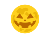 ハロウィンの月のアイコンの無料イラスト｜透過PNG・商用利用OK