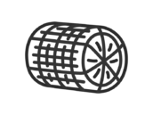 米俵のアイコン（線画）の無料イラスト｜透過PNG・商用利用OK