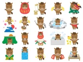 午年の、馬のキャラクターのイラスト特集【商用利用可能・無料イラスト・フリー素材】