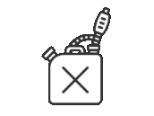 灯油タンクとポンプのアイコン（線画）の無料イラスト｜透過PNG・商用利用OK