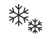 雪の結晶のアイコン（線画）の無料イラスト｜透過PNG・商用利用OK