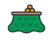 こたつのアイコン（線画カラー）の無料イラスト｜透過PNG・商用利用OK