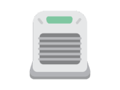 ファンヒーターのアイコンの無料イラスト｜透過PNG・商用利用OK
