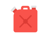 赤色の灯油タンクのアイコンの無料イラスト｜透過PNG・商用利用OK