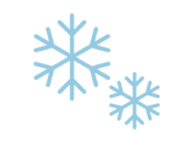 シンプルな、雪の結晶のアイコンの無料イラスト｜透過PNG・商用利用OK