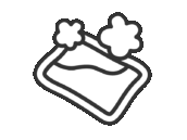 使い捨てカイロのアイコン（線画）の無料イラスト｜透過PNG・商用利用OK