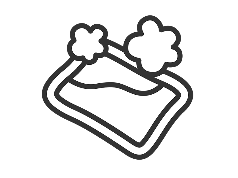 使い捨てカイロのアイコン(線画)の無料イラスト|透過PNG・商用利用OK