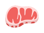 生の、牛ステーキ肉のアイコンの無料イラスト｜透過PNG・商用利用OK
