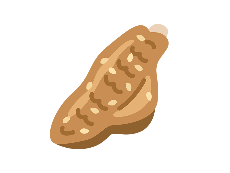 手羽中の唐揚げのアイコンの無料イラスト|透過PNG・商用利用OK