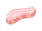 Free Block Bacon Icon Illustration | Transparent PNG, Commercial Use OK