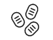 小判のアイコン（線画）の無料イラスト｜透過PNG・商用利用OK