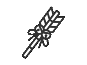 破魔矢のアイコン（線画）の無料イラスト｜透過PNG・商用利用OK