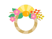 正月のしめ縄のアイコンの無料イラスト｜透過PNG・商用利用OK