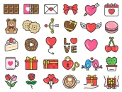 バレンタインデーに使える、アイコンのイラスト特集【商用利用可能・無料イラスト・フリー素材】