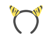 2本角の鬼のカチューシャのアイコンの無料イラスト｜透過PNG・商用利用OK