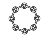 雷太鼓のアイコン（線画）の無料イラスト｜透過PNG・商用利用OK