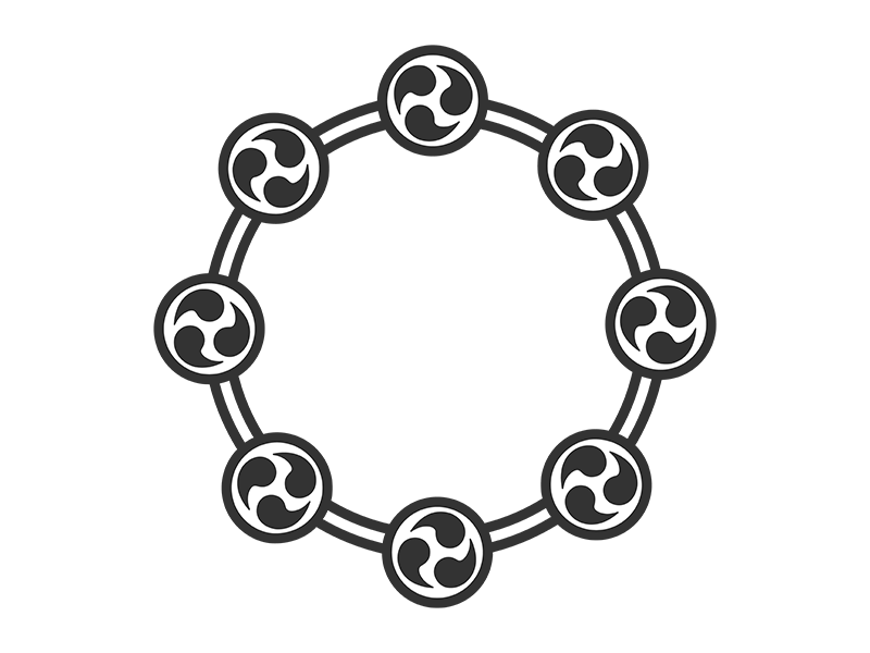 Free illustration of thunder drum icon (line drawing) | Transparent PNG/Commercial use OK