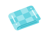 畳んだ、レジャーシートのアイコンの無料イラスト｜透過PNG・商用利用OK