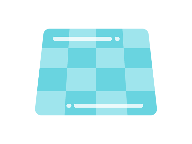 広げた、レジャーシートのアイコンの無料イラスト｜透過PNG・商用利用OK