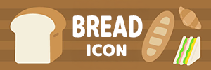 Bread Icon Illustration Collection