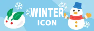 Winter Icon Illustration Materials