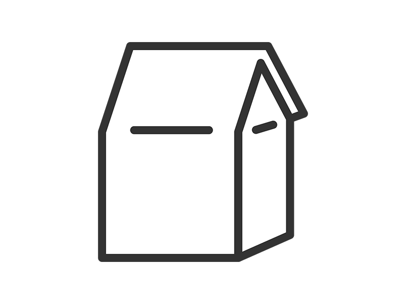 Free illustration of a checkout paper bag icon (line drawing) containing products