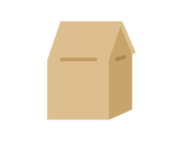 商品の入った、レジの紙袋のアイコンの無料イラスト｜透過PNG・商用利用OK