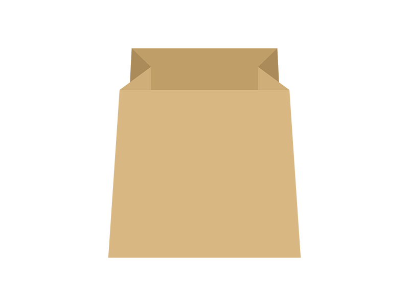 Free illustration of cashier paper bag icon