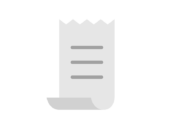 レシートのアイコンの無料イラスト｜透過PNG・商用利用OK