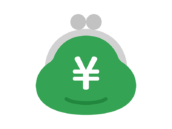 円マークのついた、がま口財布のアイコンの無料イラスト｜透過PNG・商用利用OK
