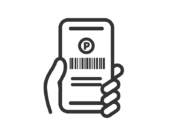 スマホのバーコード決済アイコン（線画）の無料イラスト｜透過PNG・商用利用OK