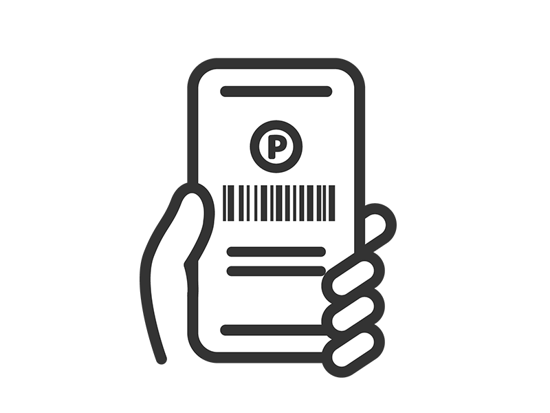 スマホのバーコード決済アイコン（線画）の無料イラスト｜透過PNG・商用利用OK