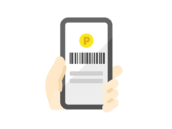 スマホのバーコード決済アイコンの無料イラスト｜透過PNG・商用利用OK