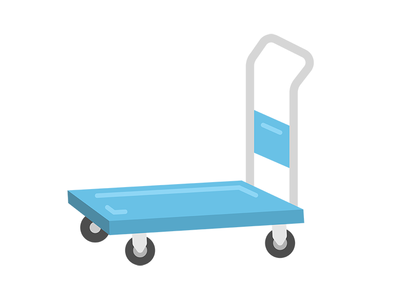 台車のアイコンの無料イラスト｜透過PNG・商用利用OK